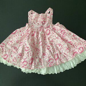 NWT SweetHoney Pink Floral Pinafore